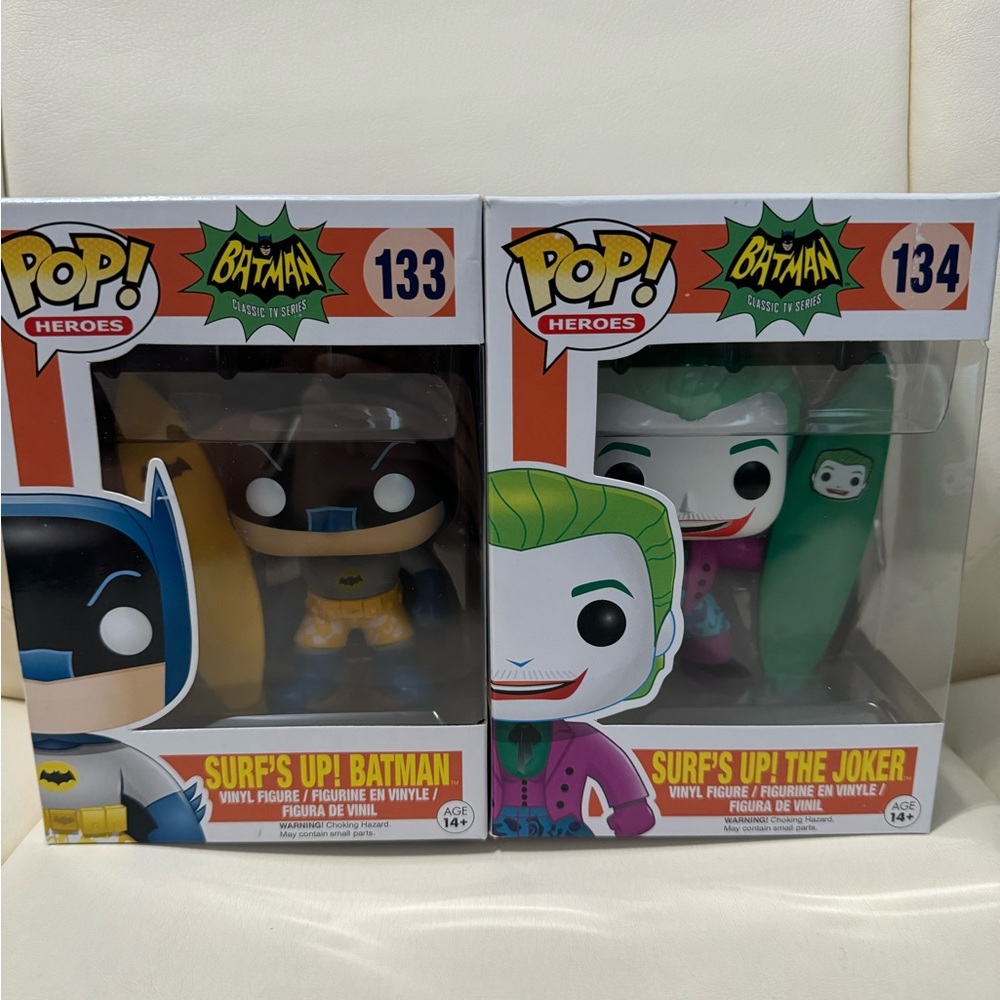 Funko Pop! Heroes Batman and Joker Vinyl Figures